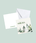 Julkort Winter Forest 15×15 cm inkl. kuvert 4-pack